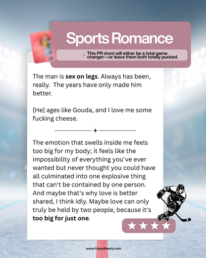 Rendez-vous à l'aveugle avec un livre - Romance sportive