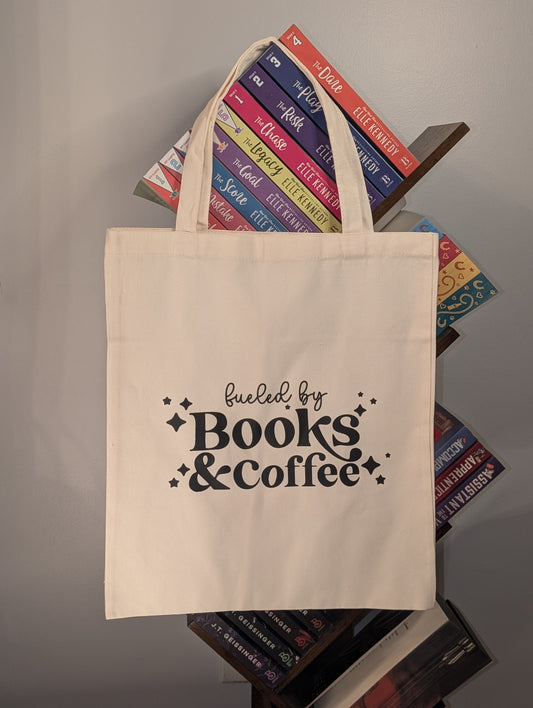 Fueled by Books & Coffee Tote
